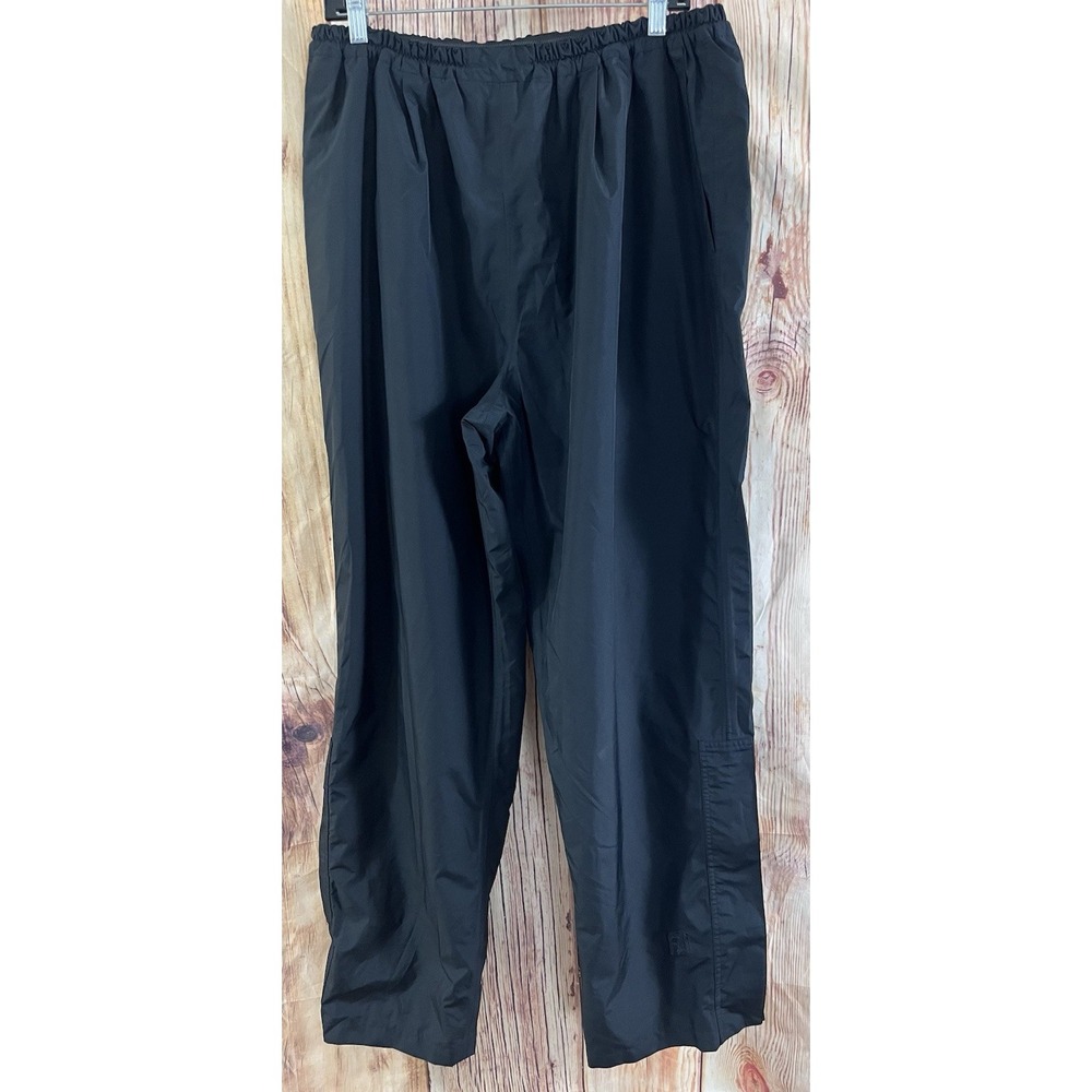 Footjoy Dryjoys Pants Womens Size XL Black Waterproof Golf Lined Rain Pants